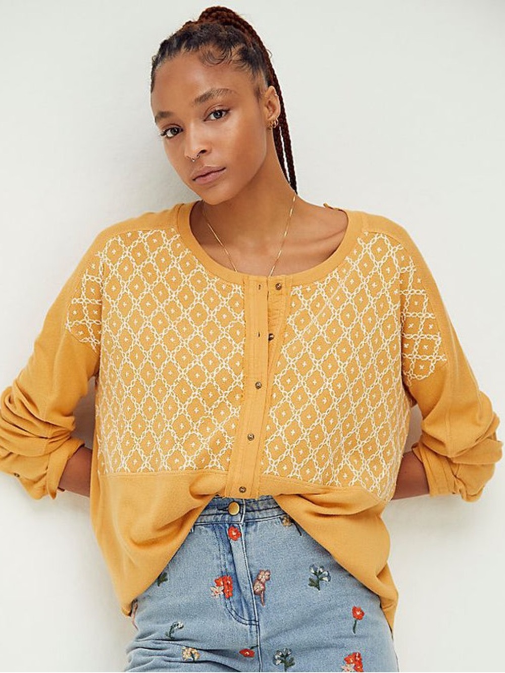 Free People We The Free Free Spirit Top | Golden Mustard | Small
